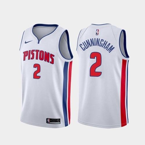 Detroit Pistons #2 Cade Cunningham White Swingman Icon Edition Jersey
